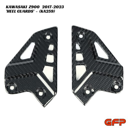 GFP Carbon Fiber Heel Guards - Kawasaki Z900 2017-2023
