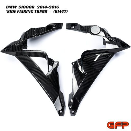 GFP Carbon Fiber Side Fairing Trims - BMW S1000R 2014-2016
