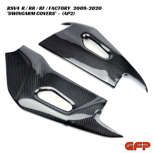 GFP Carbon Fiber Swingarm Covers - Aprilia RSV4 R / RR / RF / Factory 2009-2020