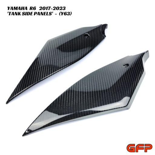 GFP Carbon Fiber Tank Side Panels - Yamaha R6 2017-2023