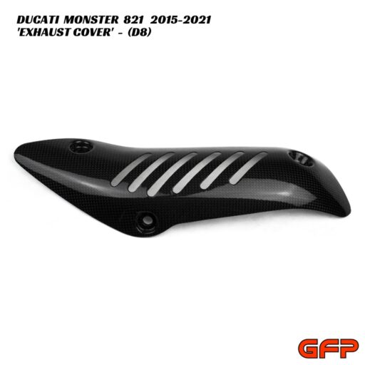 GFP Carbon Fiber Top Exhaust Cover - Ducati Monster 821 2015-2021