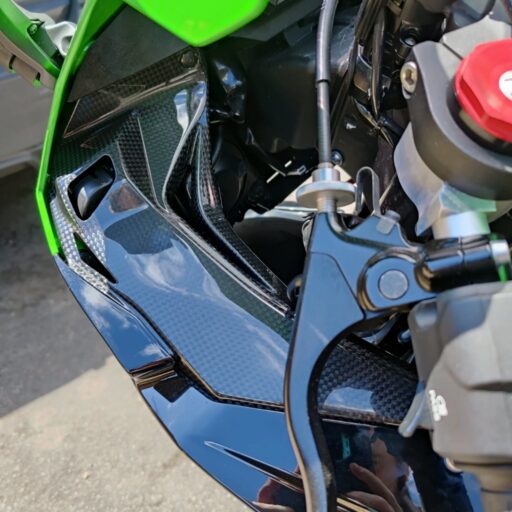 GFP Carbon Fiber Upper Infill Panels - Kawasaki ZX10 2016-2020