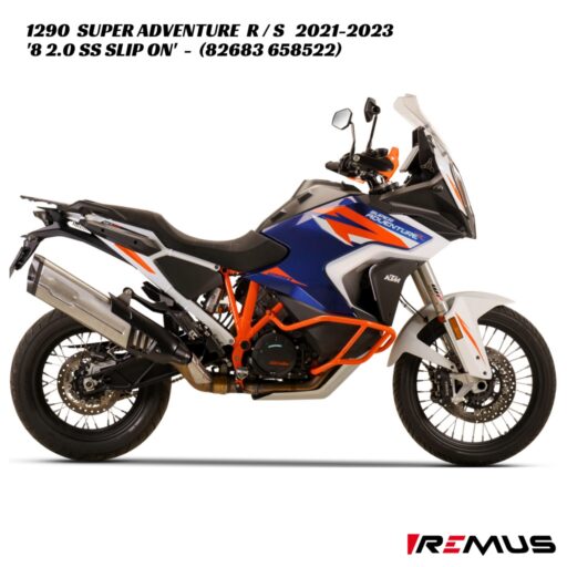 Remus 8 2.0 Stainless Slip On Exhaust - 82683 658522 - KTM 1290 Super Adventure R / S 2021-2023