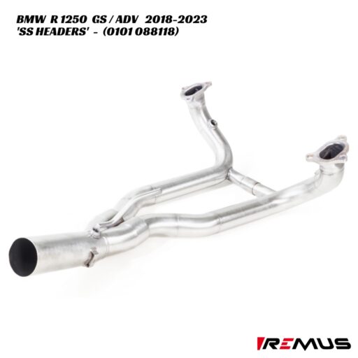 Remus Stainless Steel Performance Headers - 0101 088118 - BMW R 1250 GS / ADV 2018-2023