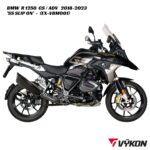 Vykon Stainless Black Slip On Exhaust - EX-VBM001 - BMW R 1250 GS / ADV 2018-2023