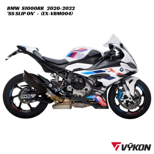 Vykon Stainless Black Slip On Exhaust - EX-VBM004 - BMW S1000RR 2020-2022