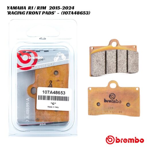 Brembo Z04 Racing Front Brake Pads - 107A48653 - Yamaha R1 / R1M 2015-2024