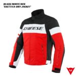 Dainese Saetta D-Dry Jacket - BLACK/WHITE/RED