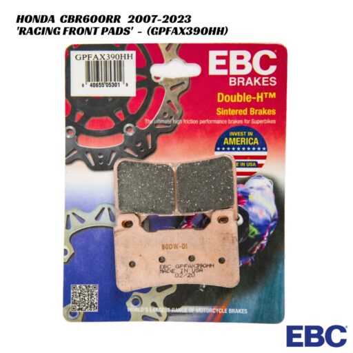 EBC GPFAX Racing Front Brake Pads - GPFAX390HH - Honda CBR600RR 2007-2023