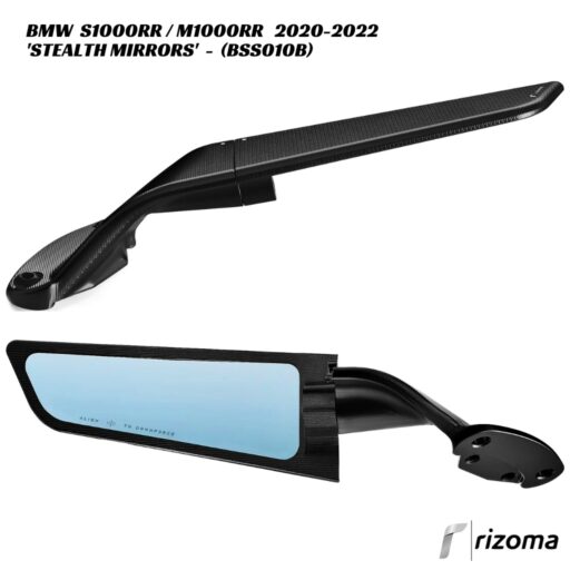 Rizoma Stealth Mirrors - BLACK - BSS010B - BMW S1000RR / M1000RR 2020-2022
