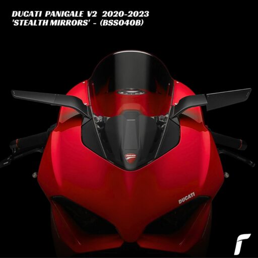 Rizoma Stealth Mirrors - BLACK - BSS040B - Ducati Panigale V2 2020-2023