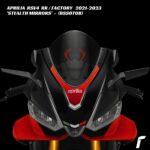 Rizoma Stealth Mirrors - BLACK - BSS070B - Aprilia RSV4 RR / Factory 2021-2023