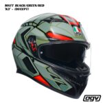 AGV K3 Helmet - DECEPT - MATT BLACK/GREEN/RED