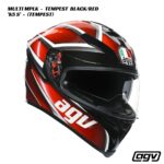 AGV K5 S Helmet - MULTI MPLK - TEMPEST BLACK/RED