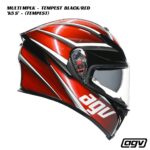 AGV K5 S Helmet - MULTI MPLK - TEMPEST BLACK/RED