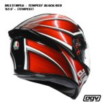 AGV K5 S Helmet - MULTI MPLK - TEMPEST BLACK/RED