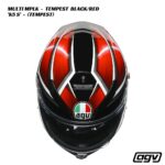 AGV K5 S Helmet - MULTI MPLK - TEMPEST BLACK/RED