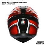 AGV K5 S Helmet - MULTI MPLK - TEMPEST BLACK/RED