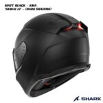 Shark Skwal i3 - Dark Shadow Matt KMA - Extra Dark Visor Included