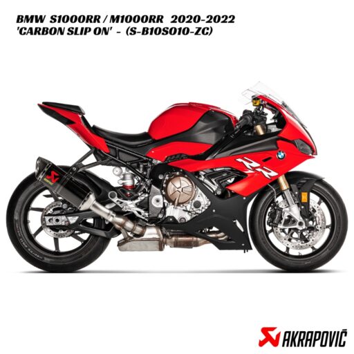 Akrapovič Carbon Slip On Exhaust - S-B10SO10-ZC - BMW S1000RR / M1000RR 2020-2022