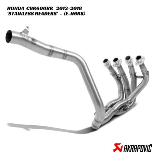 Akrapovič Stainless Steel Performance Headers - E-H6R8 - Honda CBR600RR 2013-2018
