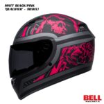 Bell Qualifier Rebel Helmet - MATT BLACK/PINK