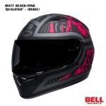 Bell Qualifier Rebel Helmet - MATT BLACK/PINK