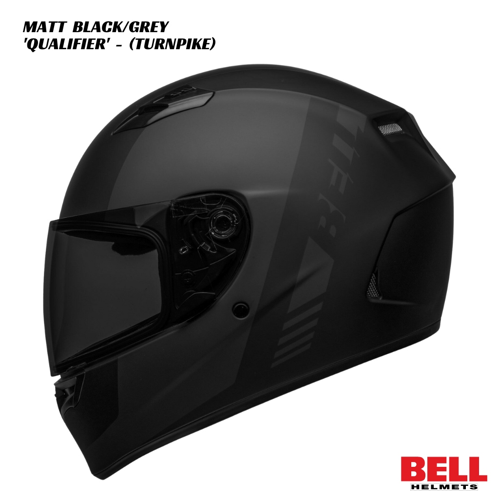 Bell Qualifier Turnpike Helmet - MATT BLACK/GREY