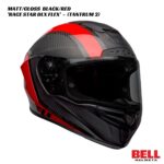 Bell Race Star DLX Flex Carbon Helmet - Tantrum 2 - MATT/GLOSS BLACK/RED