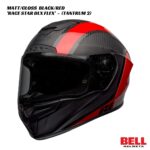 Bell Race Star DLX Flex Carbon Helmet - Tantrum 2 - MATT/GLOSS BLACK/RED