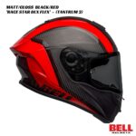 Bell Race Star DLX Flex Carbon Helmet - Tantrum 2 - MATT/GLOSS BLACK/RED