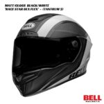 Bell Race Star DLX Flex Carbon Helmet - Tantrum 2 - MATT/GLOSS BLACK/WHITE