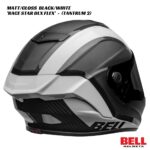 Bell Race Star DLX Flex Carbon Helmet - Tantrum 2 - MATT/GLOSS BLACK/WHITE