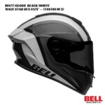 Bell Race Star DLX Flex Carbon Helmet - Tantrum 2 - MATT/GLOSS BLACK/WHITE