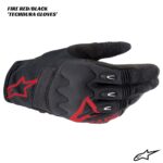 Alpinestars Techdura Gloves - FIRE RED/BLACK