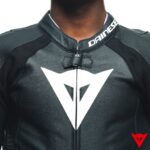 Dainese TOSA 1PC Leather Suit - BLACK/BLACK/WHITE