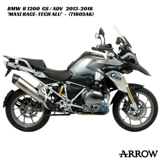 Arrow Maxi Race-Tech Aluminium Slip-On - 71805AK - BMW R 1200 GS / ADV 2013-2018