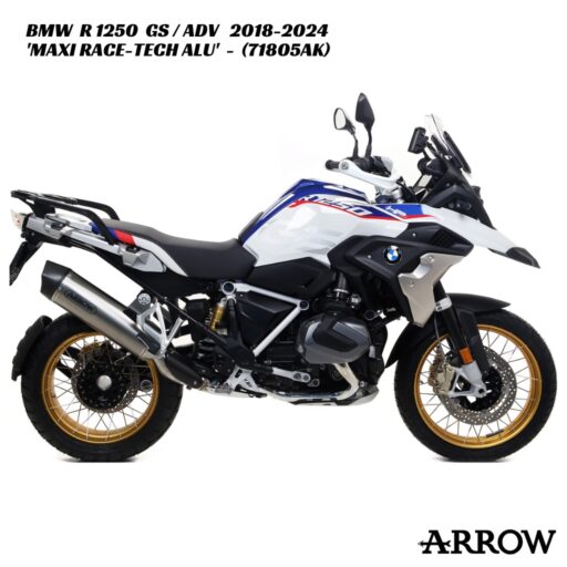 Arrow Maxi Race-Tech Aluminium Slip-On - 71805AK - BMW R 1250 GS / ADV 2018-2024