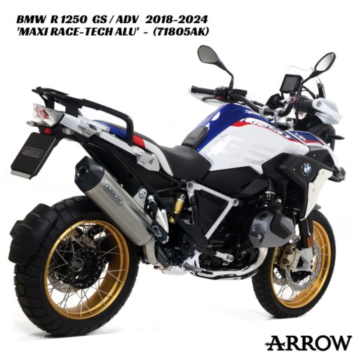 Arrow Maxi Race-Tech Aluminium Slip-On - 71805AK - BMW R 1250 GS / ADV 2018-2024