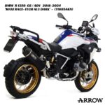 Arrow Maxi Race-Tech 'DARK' Aluminium Slip-On - 71805AKN - BMW R 1250 GS / ADV 2018-2024