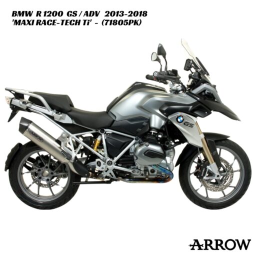 Arrow Maxi Race-Tech Titanium Slip-On - 71805PK - BMW R 1200 GS / ADV 2013-2018