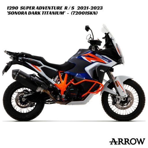 Arrow Sonora DARK Titanium Slip-On - 72001SKN - KTM 1290 Super Adventure R / S 2021-2023