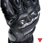 Dainese Druid 4 Leather Gloves - BLACK/BLACK/CHARCOAL-GRAY