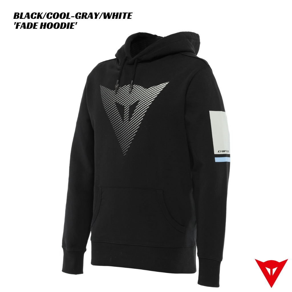 Dainese Fade Hoodie - BLACK/COOL-GRAY/WHITE