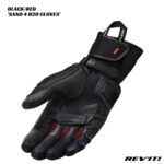 Revit Sand 4 H20 Gloves - BLACK/RED