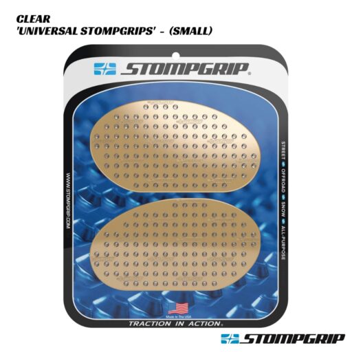 Stompgrip Universal Tank Grips - SMALL - Clear