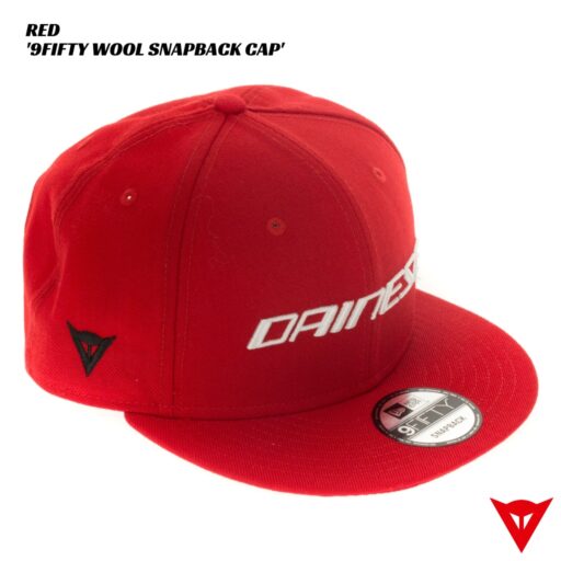 Dainese 9FIFTY Wool Snapback Cap - RED