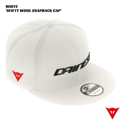 Dainese 9FIFTY Wool Snapback Cap - WHITE