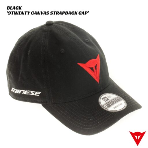 Dainese 9TWENTY Canvas Strapback Cap - BLACK