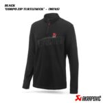 Akrapovic Corpo Zip Turtleneck Hoodie Men's BLACK 1